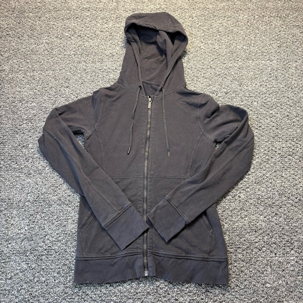 Lululemon Charcoal Zip-Up Hoodie
